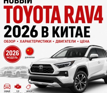 Новый Toyota RAV4 2026 для Китая: полный обзор модели